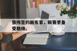开云官方app下载站-张伟签约新东家，新赛季备受期待。